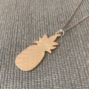 Pineapple gold chain necklace